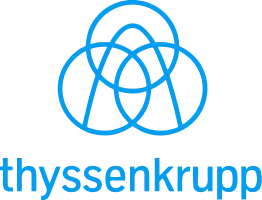 thyssenkrupp Logo in Blau